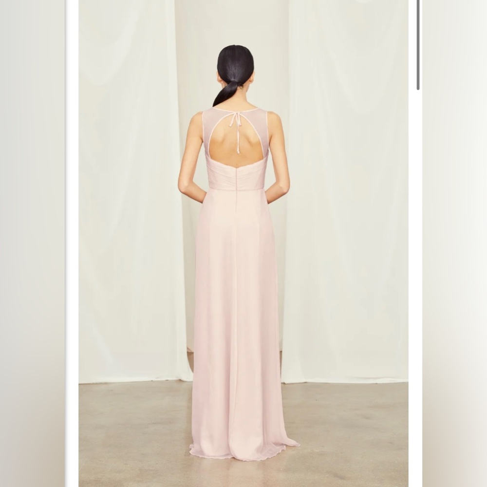 {AMSALE} Blush Pink Bridesmaid Dress - Picture 2 of 5